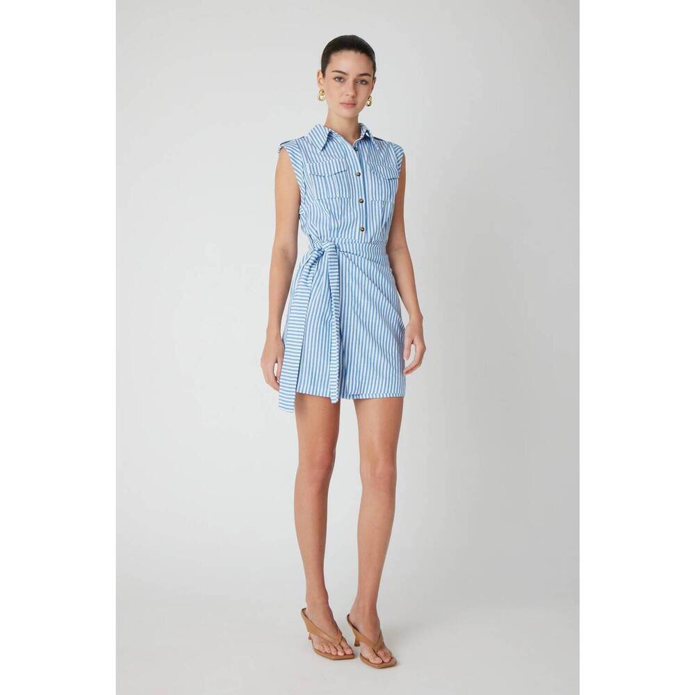 NEW JS71 kenlie dress in blue/white stripe